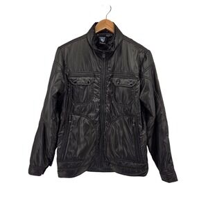 Kuhl‎ Revolt Mens Puffer Jacket Black Pertex Primaloft Moto Pockets Small